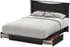 15140 Step One Gray Oak Full/Queen Bed and Headboard Set - South Shore