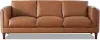 Pacer Nutmeg Top Grain Leather Sofa - Amax Leather