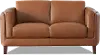 Pacer Nutmeg Top Grain Leather Loveseat - Amax Leather