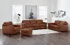 Chatsworth Brown Leather 4 Piece Living Room Set
