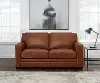 Chatsworth Brown Leather Loveseat