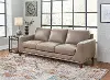 Sonoma Taupe Leather Sofa