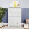 F01802.46 Atwood Matte White 4-Drawer Chest of Drawers