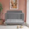 F33901.87 Soho Cool Gray 4-in-1 Flat Top Convertible Crib