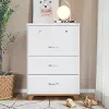 F03902.43 Soho White 4 Drawer Chest of Drawers