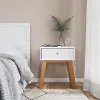 F03928.43 Soho White and Natural Nightstand