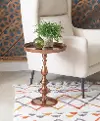 21.75 Inch Copper Side Antique Table