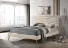 Clearance Vivar Beige Twin Upholstered Bed