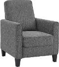 IDF-AC827GY Ducee Gray Fabric Push Back Chair