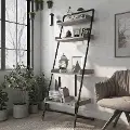 YNJ-2052C35-DS Karin Industrial Wood Display Shelf in Vintage Gray Oak
