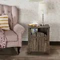 HFW-1998C25 Dennis Reclaimed Oak Storage End Table