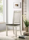 IDF-3184SC Kadda Antique White Dining Chair, Set of 2