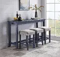 IDF-3474BL-PT-4PK Sabana Blue 4 Piece Counter Height Dining Set