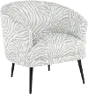 CHR-TANIAZEB BKLGN Tania Light Green Zebra Print Accent Chair