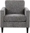 CHR-WENDYAC BKGY Wendy Contemporary Gray Accent Chair