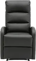 RCL-DORMI BK Dormi Black Faux Leather Manual Recliner