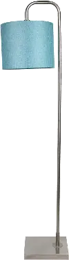 FL62-ABEL-DBL NITQ Abel Turquoise & Silver Arched Floor Lamp
