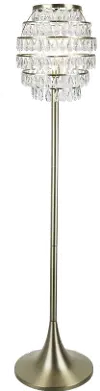 FL63-LENUXE-RBW AUK9 Lenuxe Glam Gold & Crystal Floor Lamp