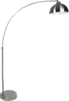 FL68-DARBY-DBL NI Darby Brushed Nickel Arched Floor Lamp