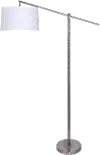 FL69-CASPR-DBL NIW Casper Minimal Nickel Floor Lamp