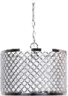 PL10-DANGLE-RBW NIK9 Dangles Polished Nickel Drum Pendant Light