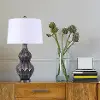 TL31-ASTRO-KTL BKW Astro Brushed Silver Polyresin Table Lamp