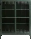 Bronco Green Metal & Glass 55 Tall Display Cabinet