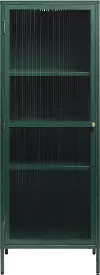 Bronco Green Metal & Glass 63 Tall Display Cabinet