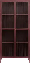 Bronco Red Metal & Glass 75 Tall Display Cabinet