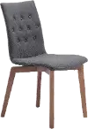 Orebro Graphite Gray Dining Chair, Set of 2