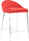 Reykjavik Orange Counter Height Stool (Set of 2)
