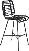 Murcia Black Outdoor Bar Stool (Set of 2)