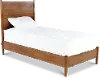 Robin Mid-Century Modern Brown Twin Platform Bed