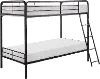 Lunar Dark Bronze Twin-over-Twin Bunk Bed