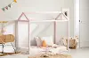 13702 Sweedi Toddler Pink House Crib Transition Bed - South Shore