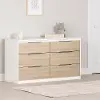 13979 Hourra Soft Elm and White 6-Drawer Dresser - South Shore