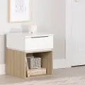13980 Hourra Soft Elm and White Nightstand - South Shore