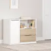 13983 Hourra Soft Elm & White 2-Drawer Dresser with Door - South Shore