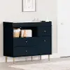 14204 Dylane Navy Blue Changing Table with Storage