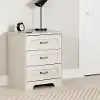 14517 Prairie Ivory 3-Drawer Nightstand - South Shore