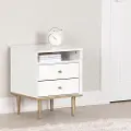 14762 Dylane White 2-Drawer Nightstand - South Shore