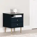 14764 Dylane Navy Blue 2-Drawer Nightstand - South Shore