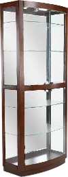Curved Dark Brown Curio