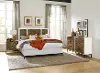 Oslo White and Walnut 4 Piece Queen Bedroom SEt