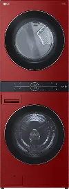 WKGX201HRA LG WashTower Gas Washer and Dryer Set - Candy Apple Red