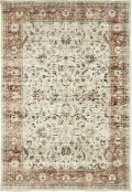 Sumter 2 x 3 Rust and Ivory Washable Rug