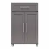 Camberly Framed Graphite Gray Storage Cabinet with Drawer