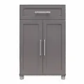 Camberly Framed Graphite Gray Storage Cabinet with Drawer