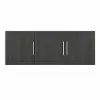 Camberly Framed Black Oak 54 Wall Cabinet