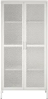Sunset District White Tall Metal Storage Cabinet